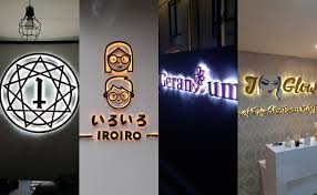 Neon Box Akrilik Bulat , Desain Menarik Untuk Tampilan Profesional
